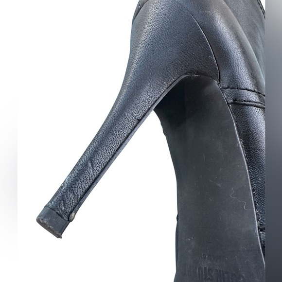 Colin Stuart Black Leather high heel booties, 4” heel, size 7 - Picture 12 of 15